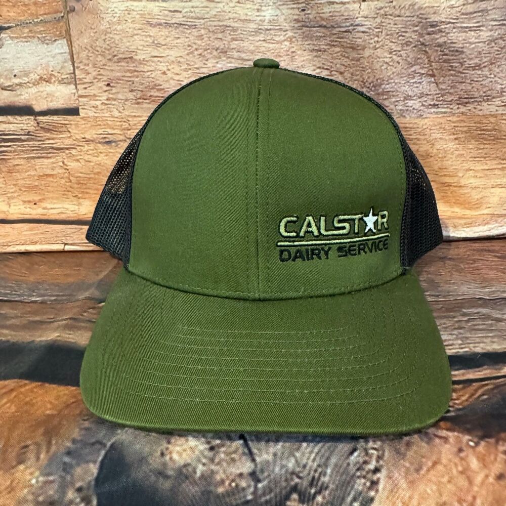 Pacific Headwear 104C Pro Model CALSTAR DAIRY SERVICE Trucker Hat Adjustable